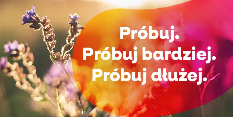Próbuj. Próbuj bardziej. Próbuj dłużej.