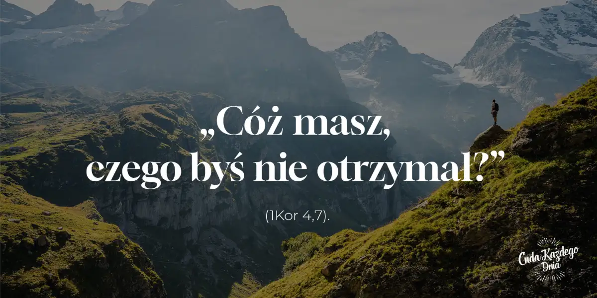To tylko moja zasługa