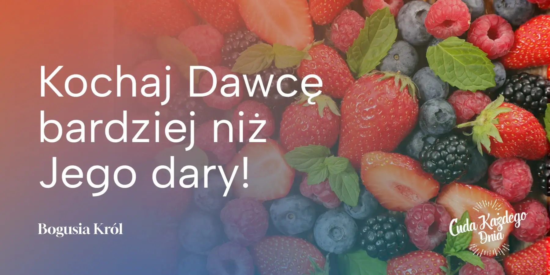 Dawca i Jego dary