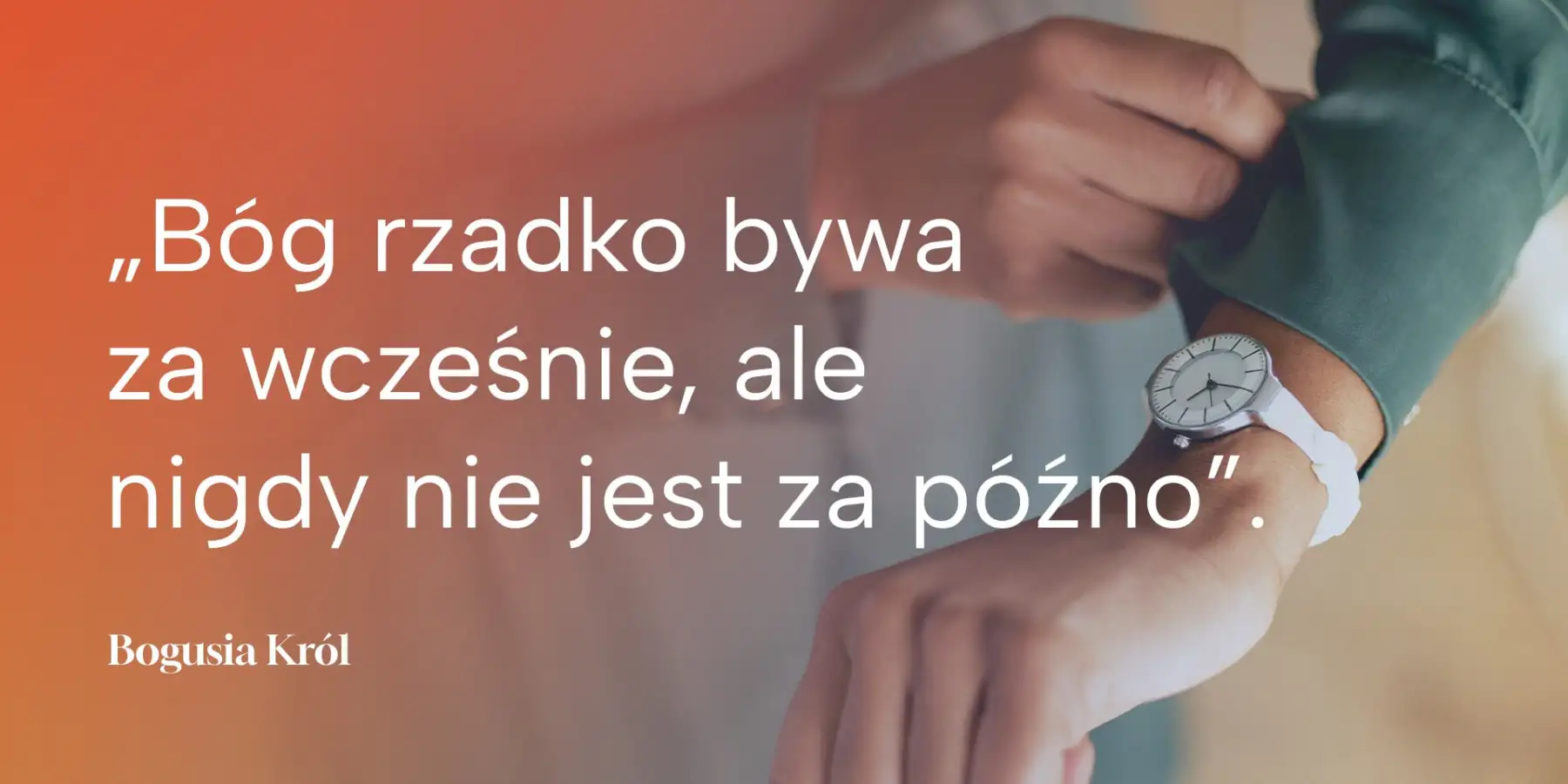 Nie przyspieszaj Boga
