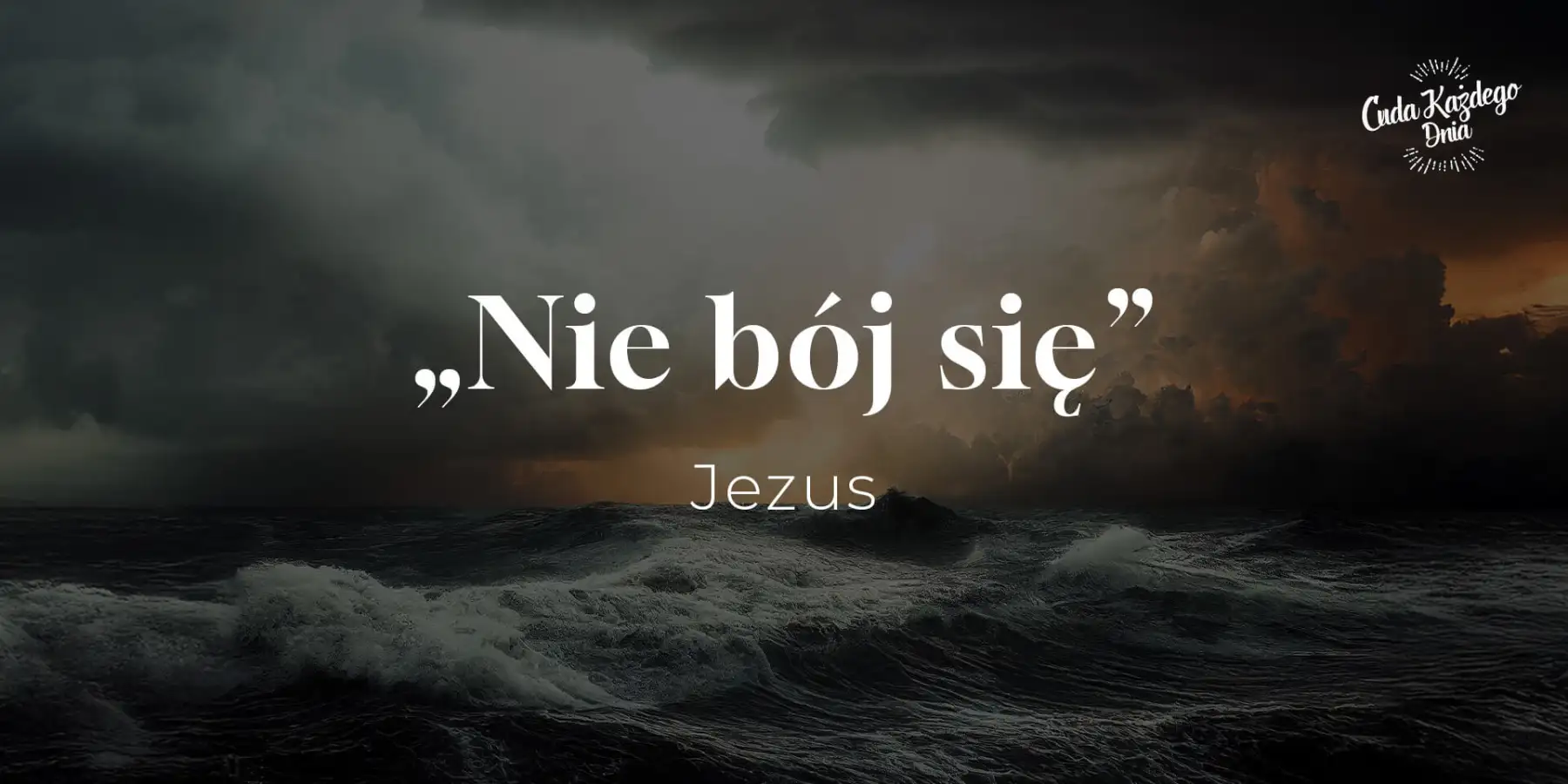 Gdy na morzu wielka burza…